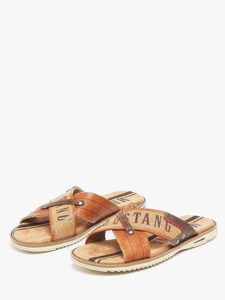 Slippers Mustang Bruin men - 04152705 ander zicht 1